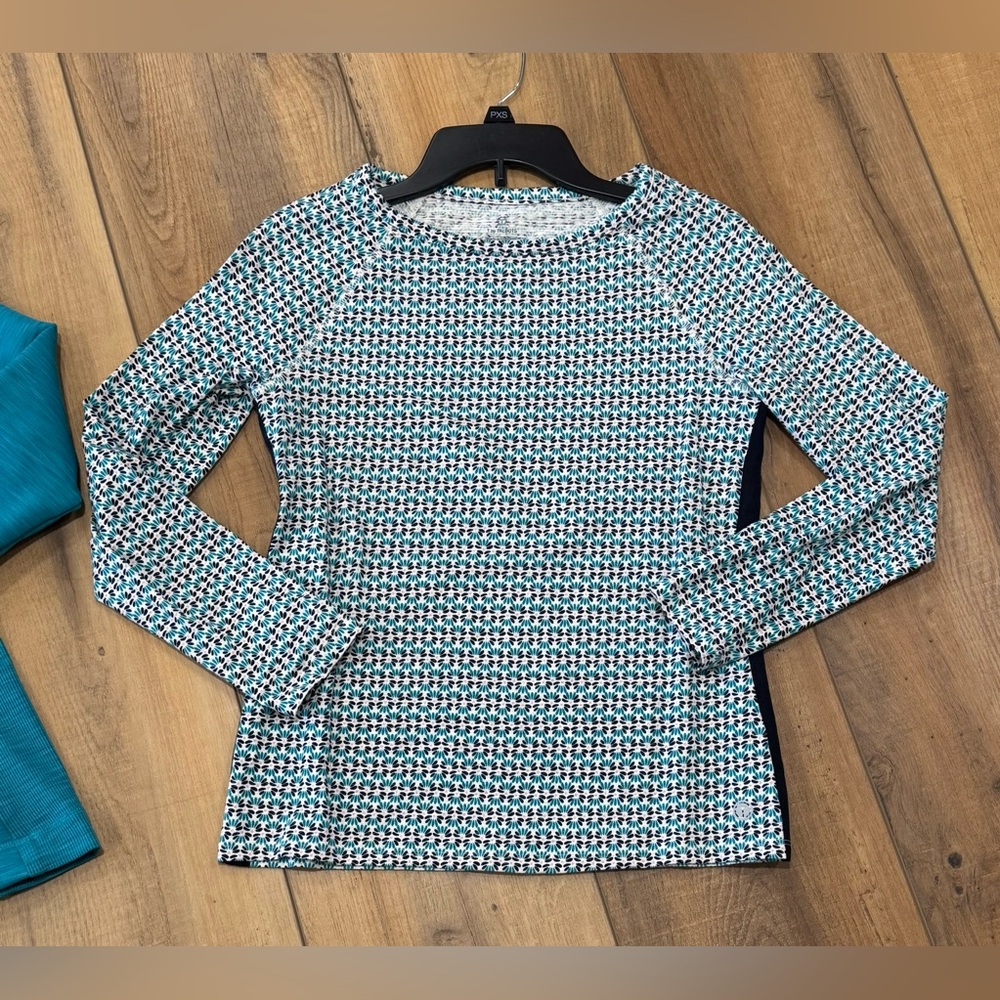 Talbots Turquoise Jacket and Houndstooth Sweater - Picture 4 of 8